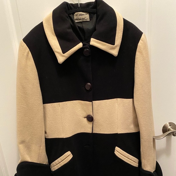 nuove visioni Jackets & Blazers - Vintage black color block coat